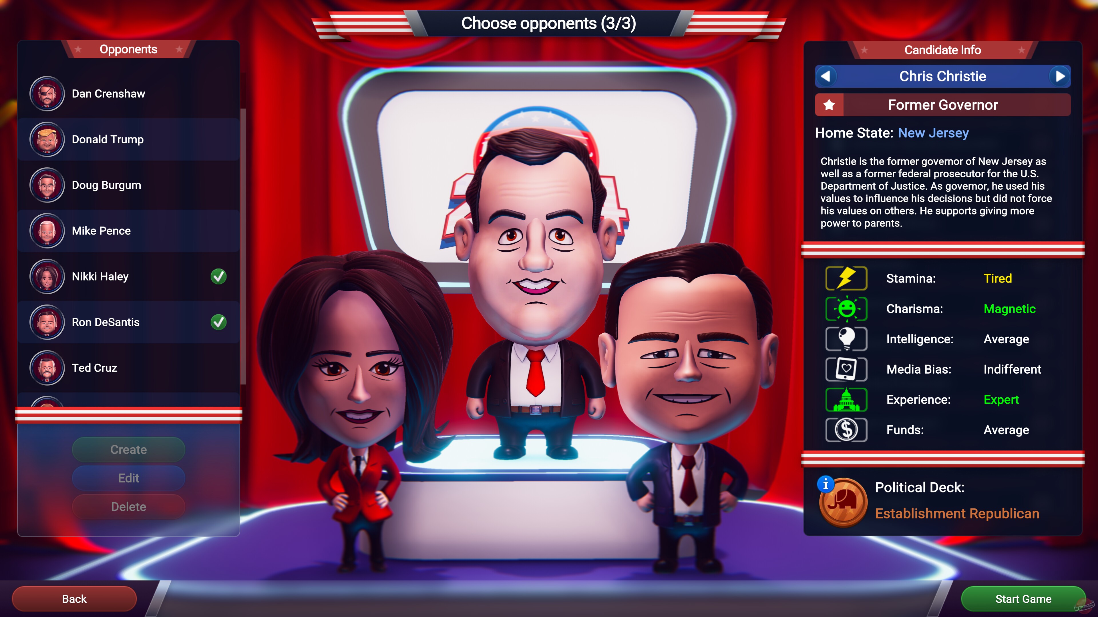 Скриншот из игры The Political Machine 2024 - 3
