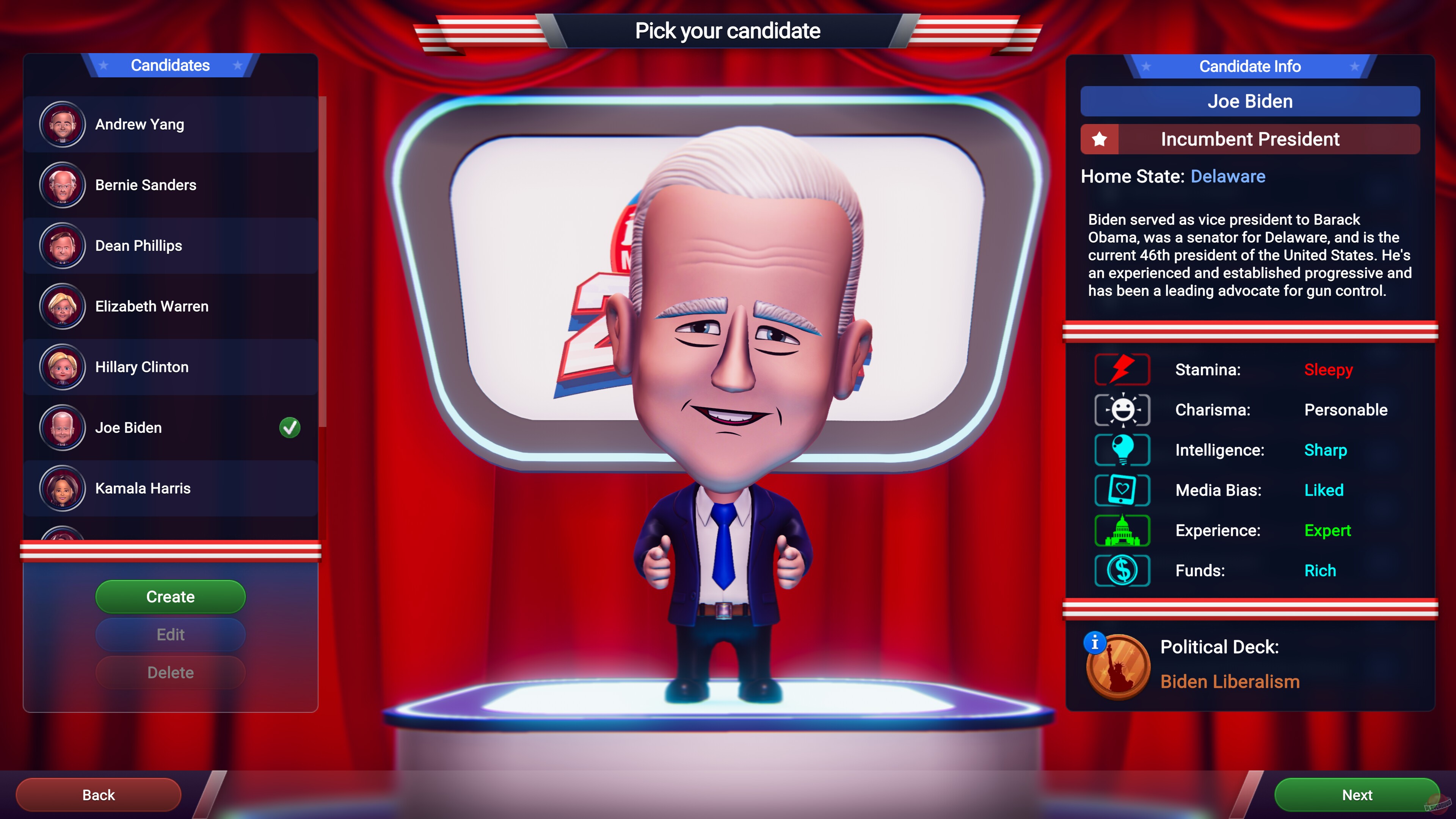 Скриншот из игры The Political Machine 2024 - 1