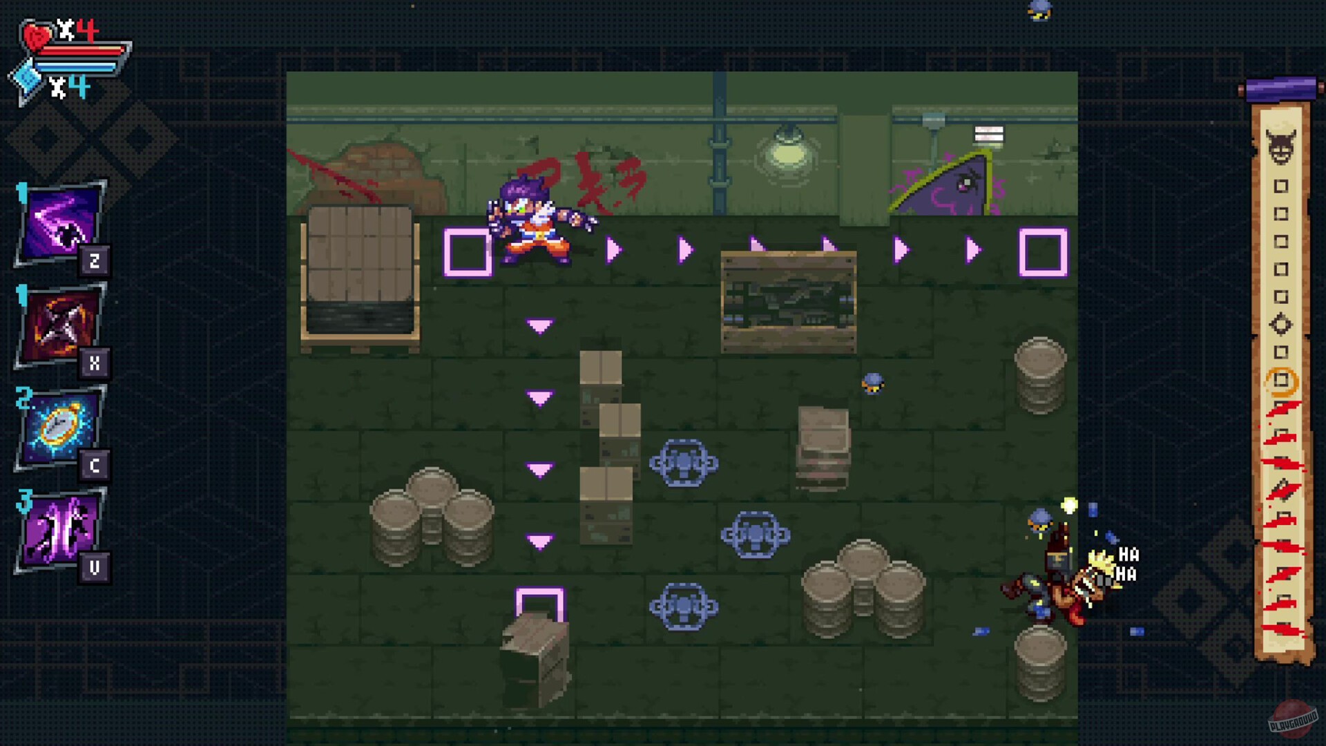 Скриншот из игры Arashi Gaiden - 1