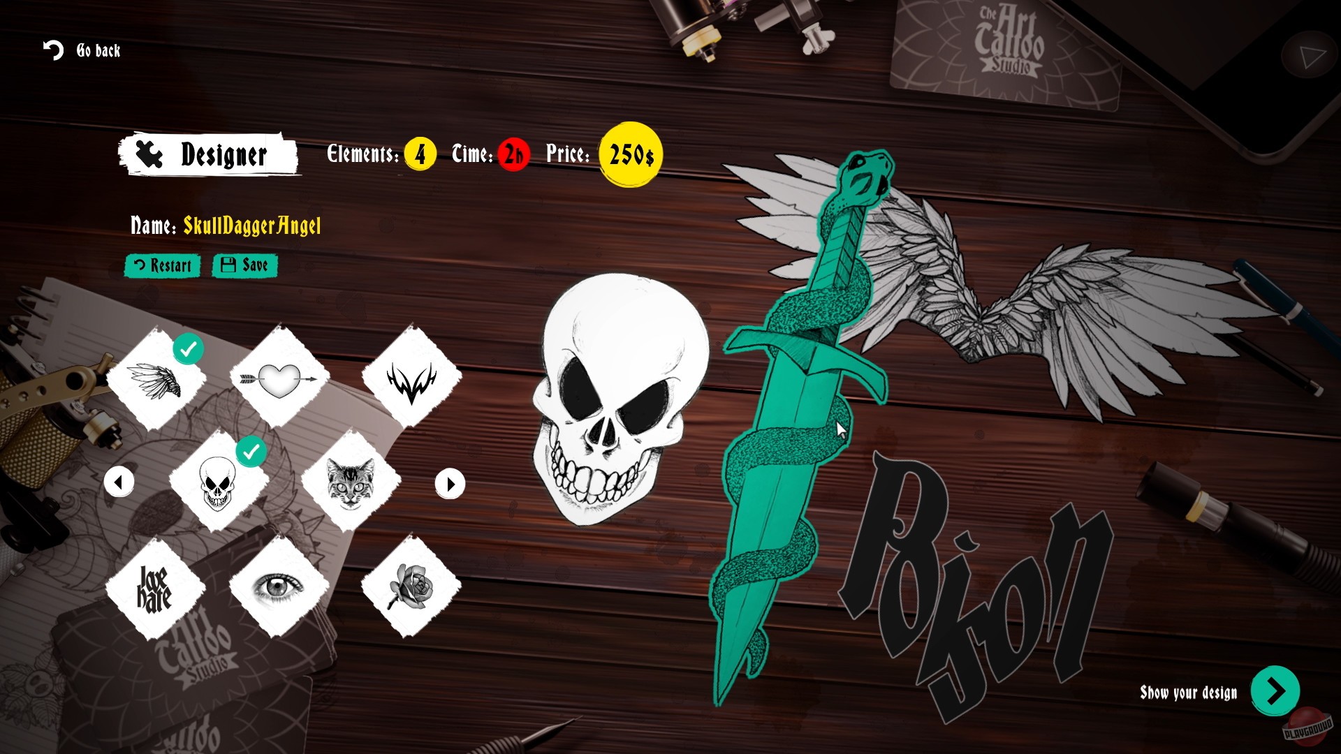 Скриншот из игры Ink Studio: Tattoo Artist Simulator - 6