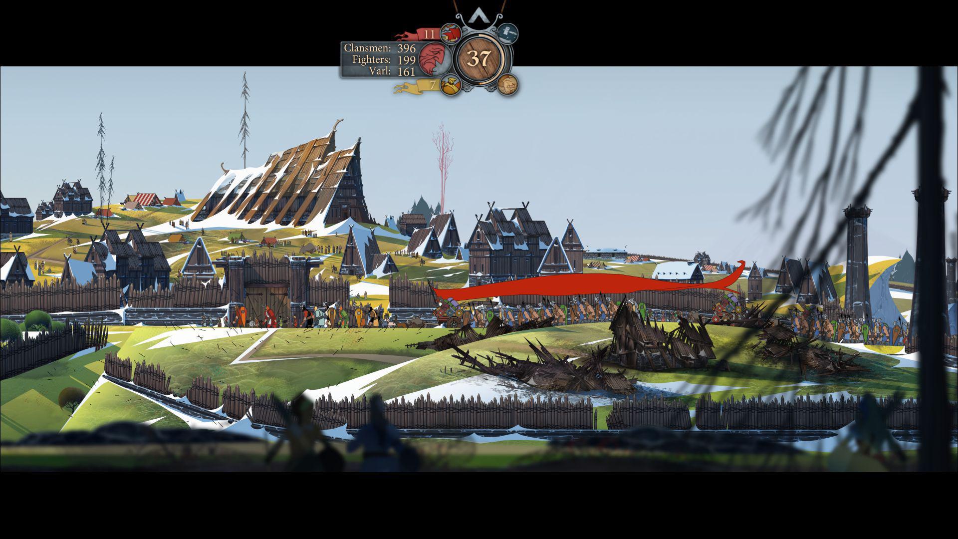 Скриншот из игры The Banner Saga 2 - 47
