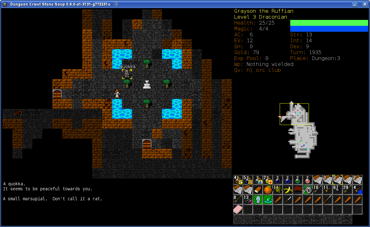 Скриншот из игры Dungeon Crawl Stone Soup - 3