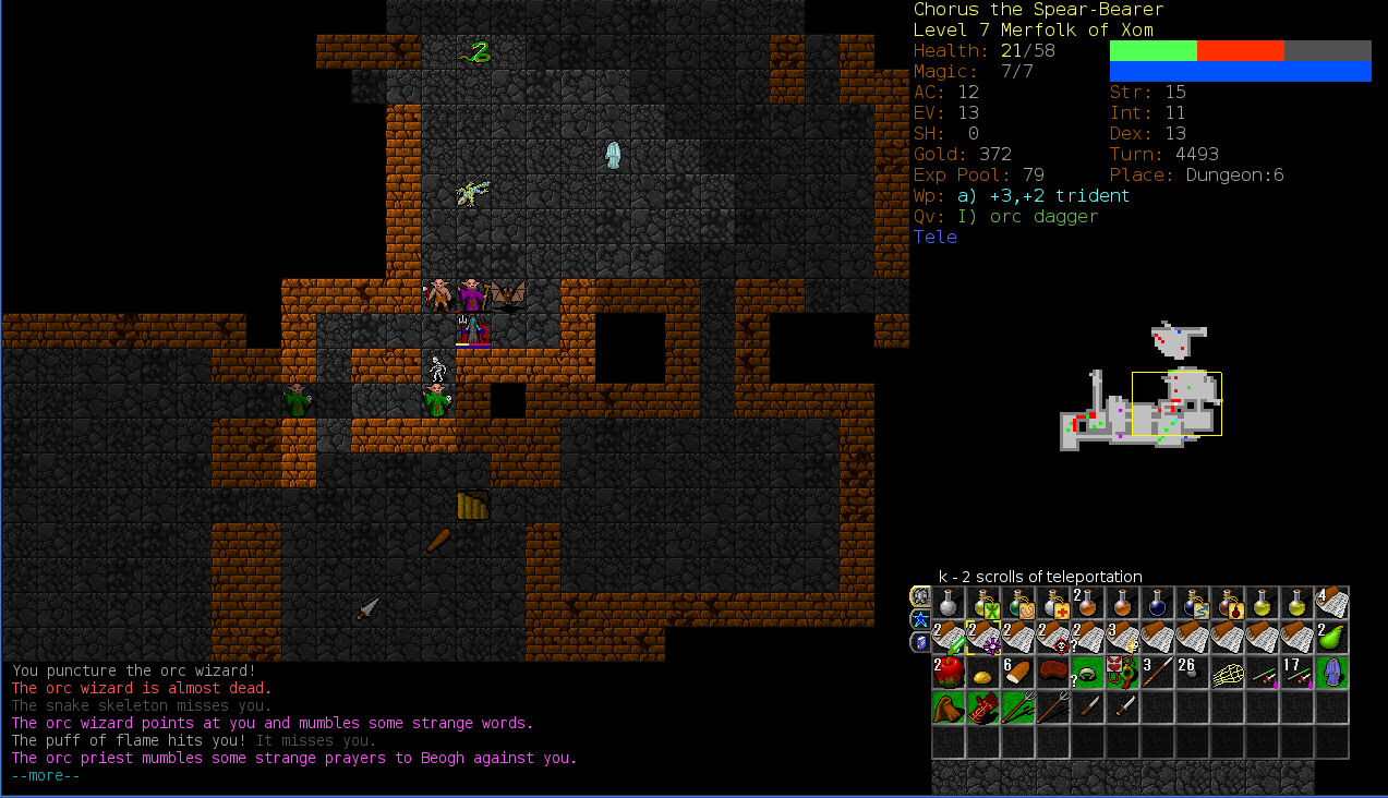 Скриншот из игры Dungeon Crawl Stone Soup - 8