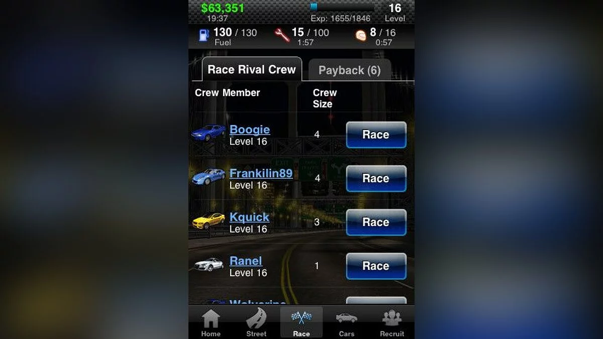 Скриншот из игры Racing Live - 6