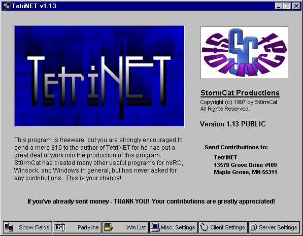 Обложка игры TetriNET