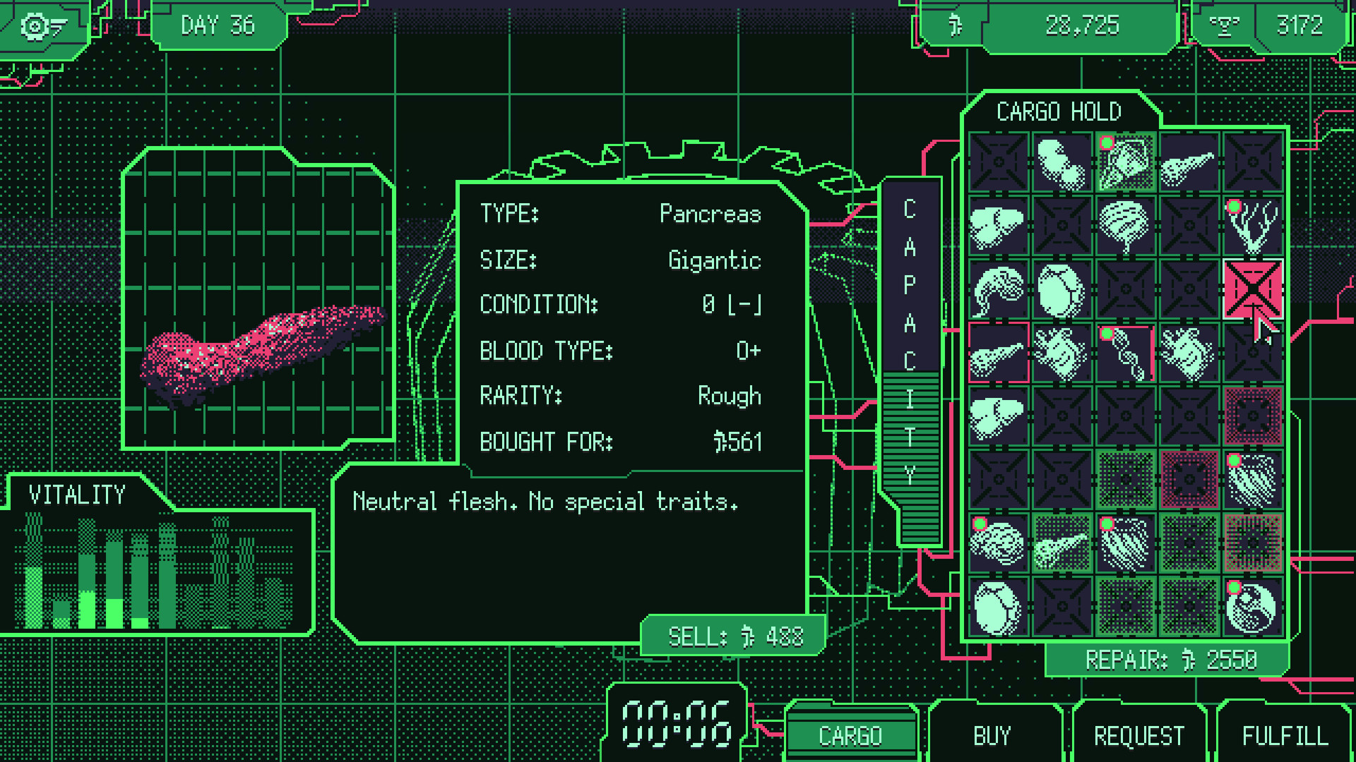 Скриншот из игры Space Warlord Organ Trading Simulator - 4