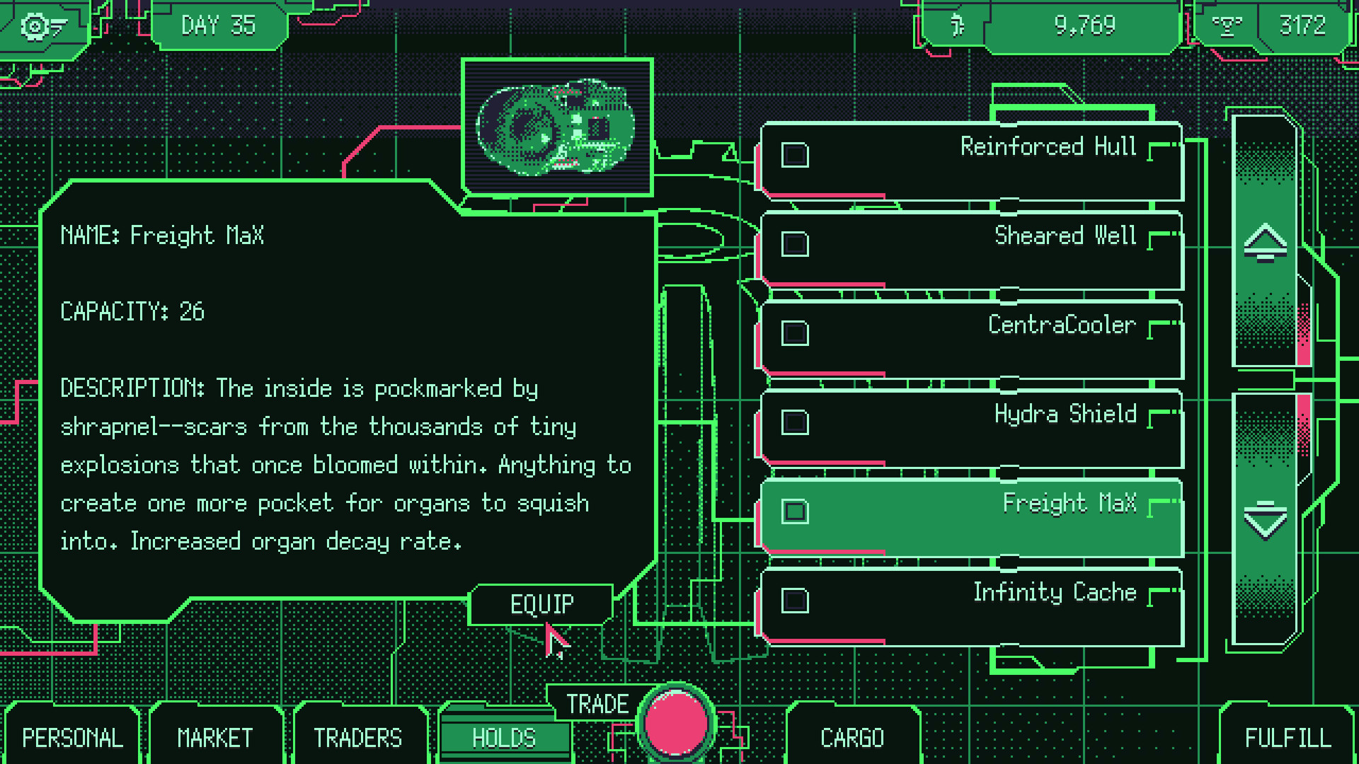 Скриншот из игры Space Warlord Organ Trading Simulator - 10