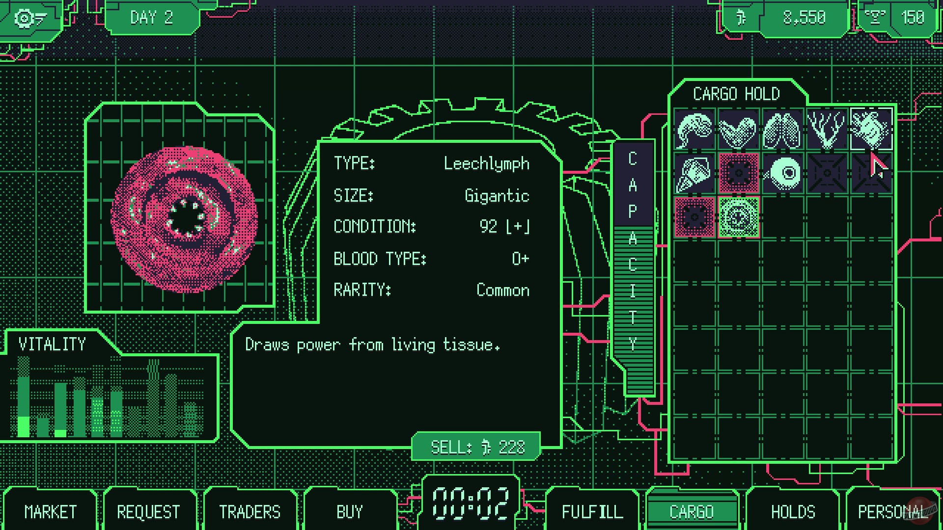 Скриншот из игры Space Warlord Organ Trading Simulator - 2