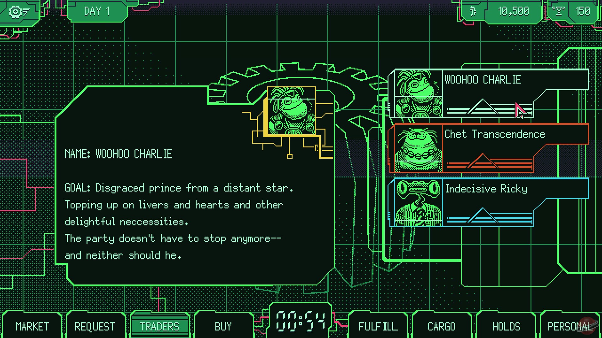 Скриншот из игры Space Warlord Organ Trading Simulator - 3