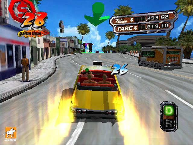 Скриншот из игры Crazy Taxi 3: High Roller - 1