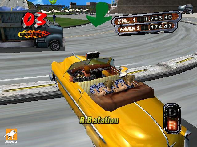 Скриншот из игры Crazy Taxi 3: High Roller - 3