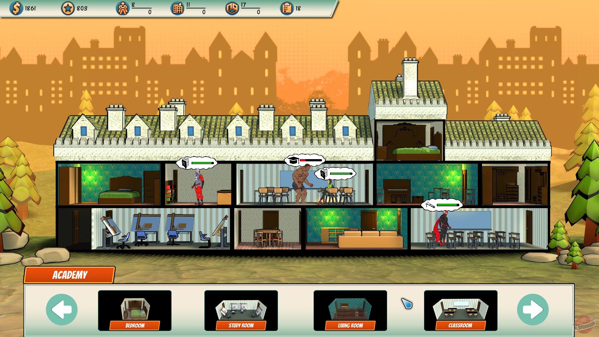 Скриншот из игры Superheroes Academy - 4