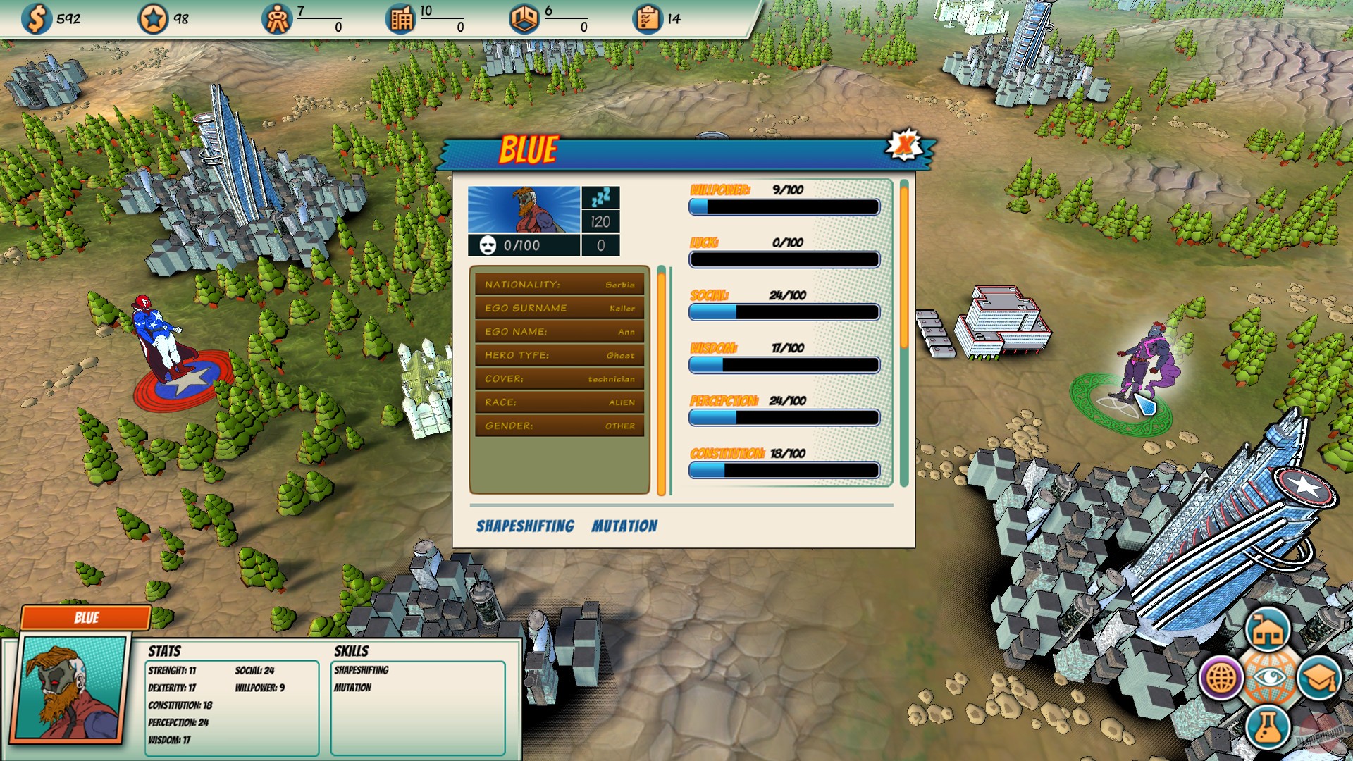 Скриншот из игры Superheroes Academy - 1