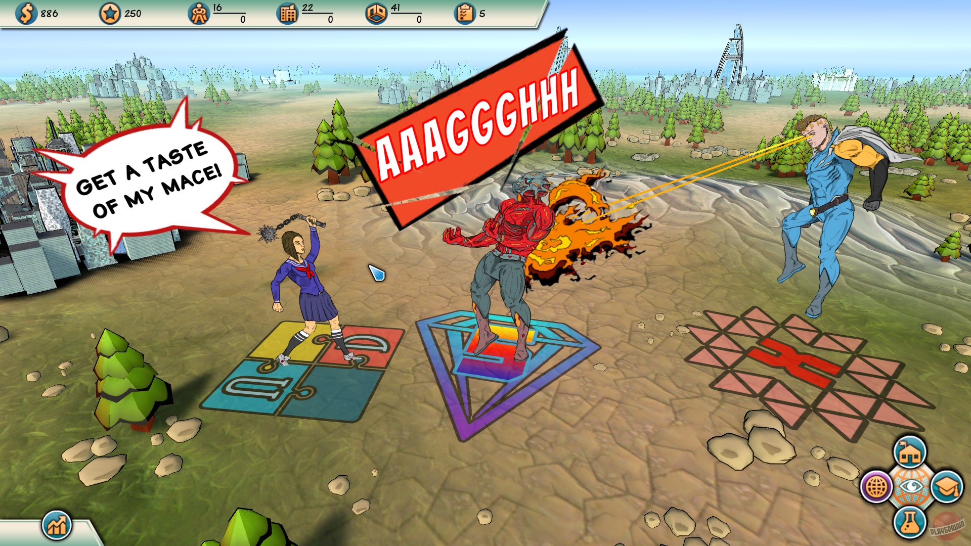 Скриншот из игры Superheroes Academy - 2