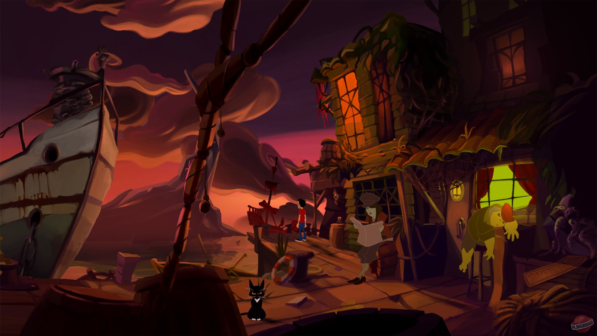 Скриншот из игры Gibbous - A Cthulhu Adventure - 18