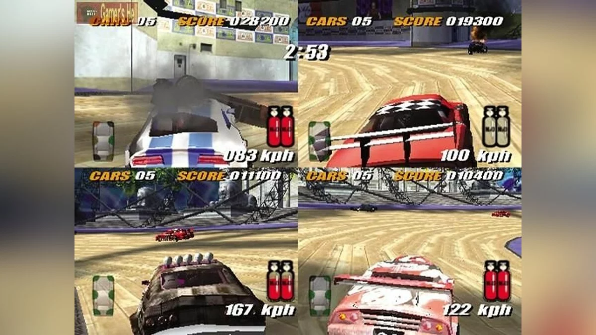 Скриншот из игры Destruction Derby Raw - 1