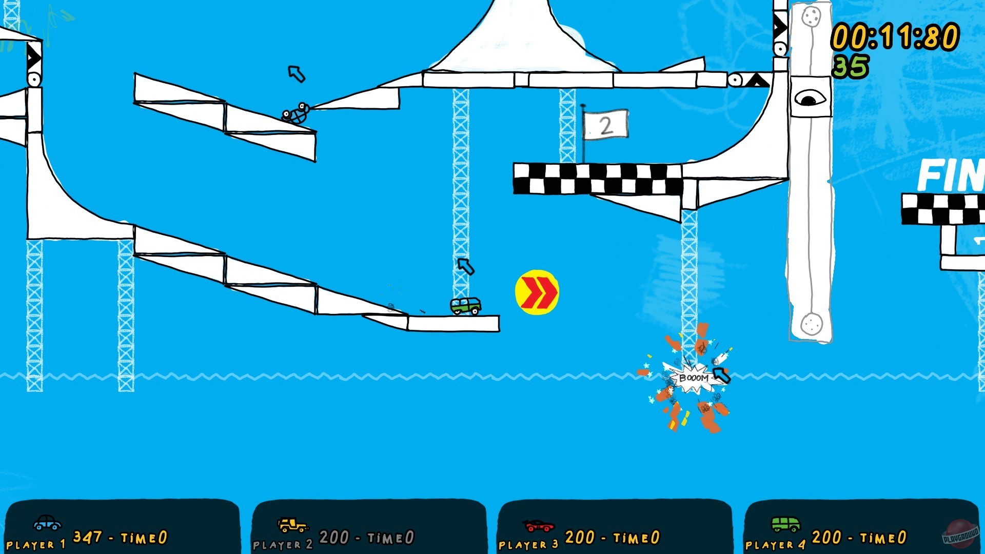 Скриншот из игры Fromto: Toy Cars in Hell - 9