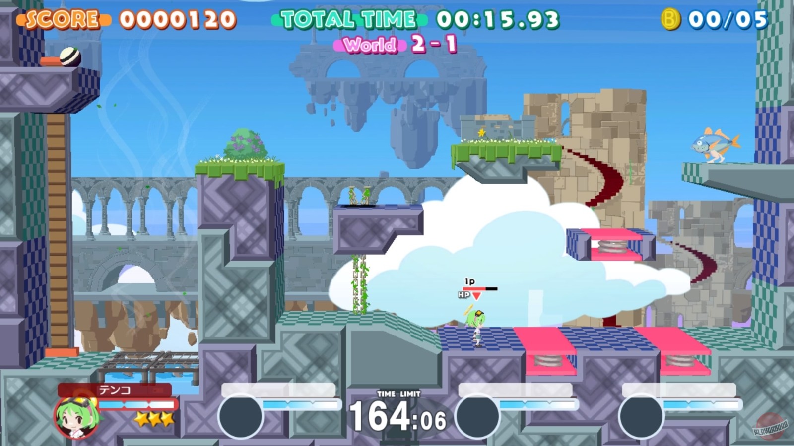 Скриншот из игры Umihara Kawase BaZooKa! - 12