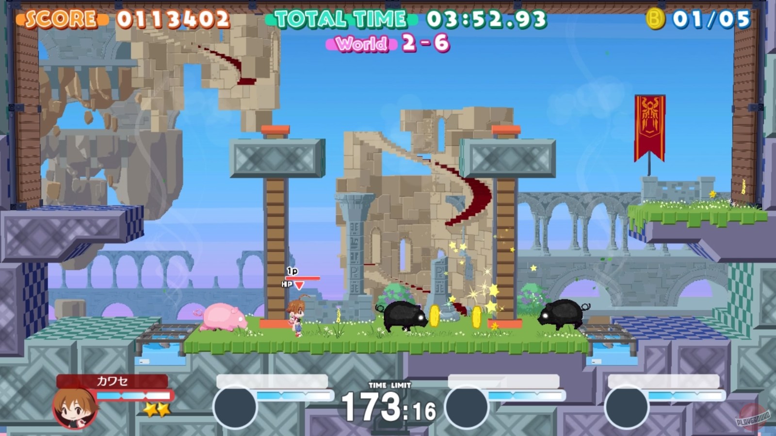 Скриншот из игры Umihara Kawase BaZooKa! - 16