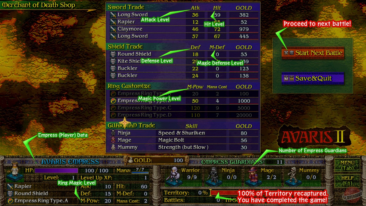 Скриншот из игры Avaris 2: The Return of the Empress - 1