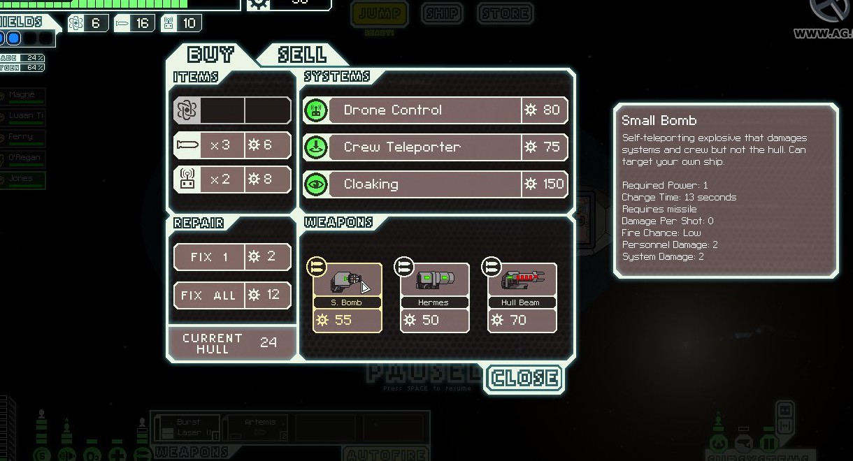 Скриншот из игры FTL: Faster Than Light - 69