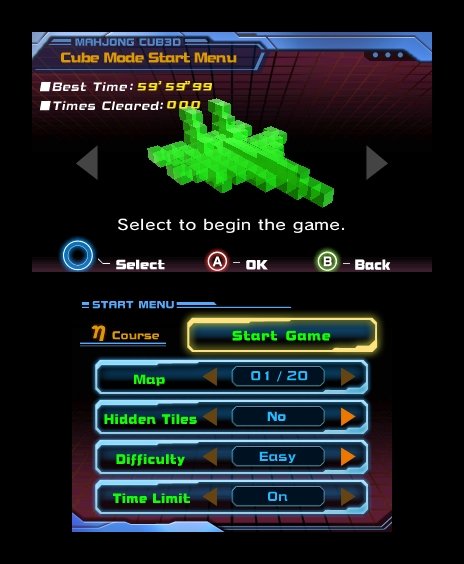 Скриншот из игры Mahjong Cub3D - 4