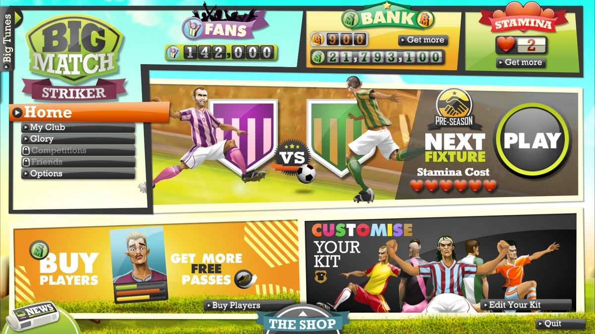 Скриншот из игры Big Match Striker - 13