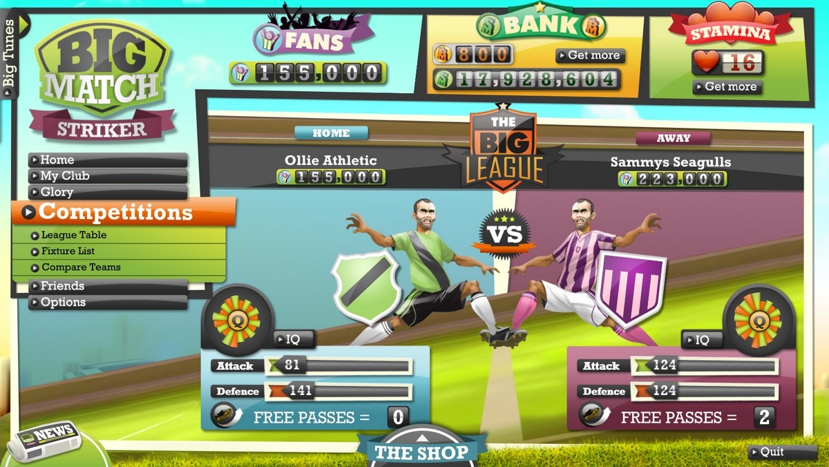 Скриншот из игры Big Match Striker - 10