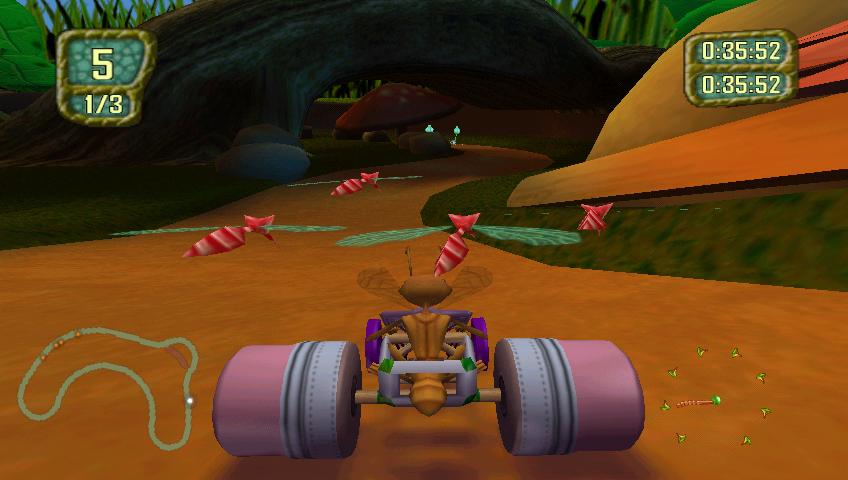 Скриншот из игры Antz Extreme Racing - 5