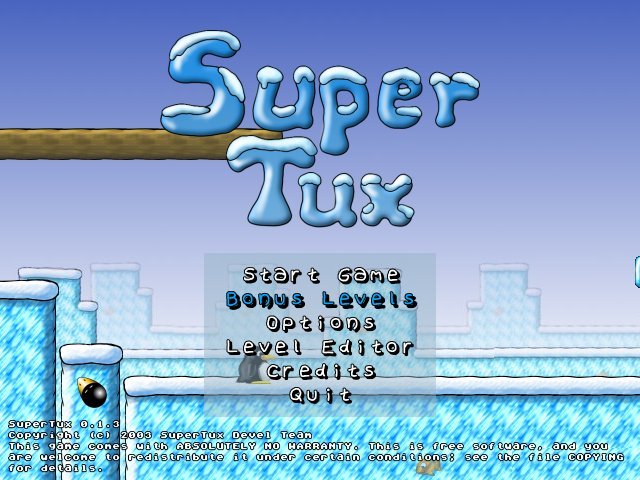 Скриншот из игры SuperTux - 1