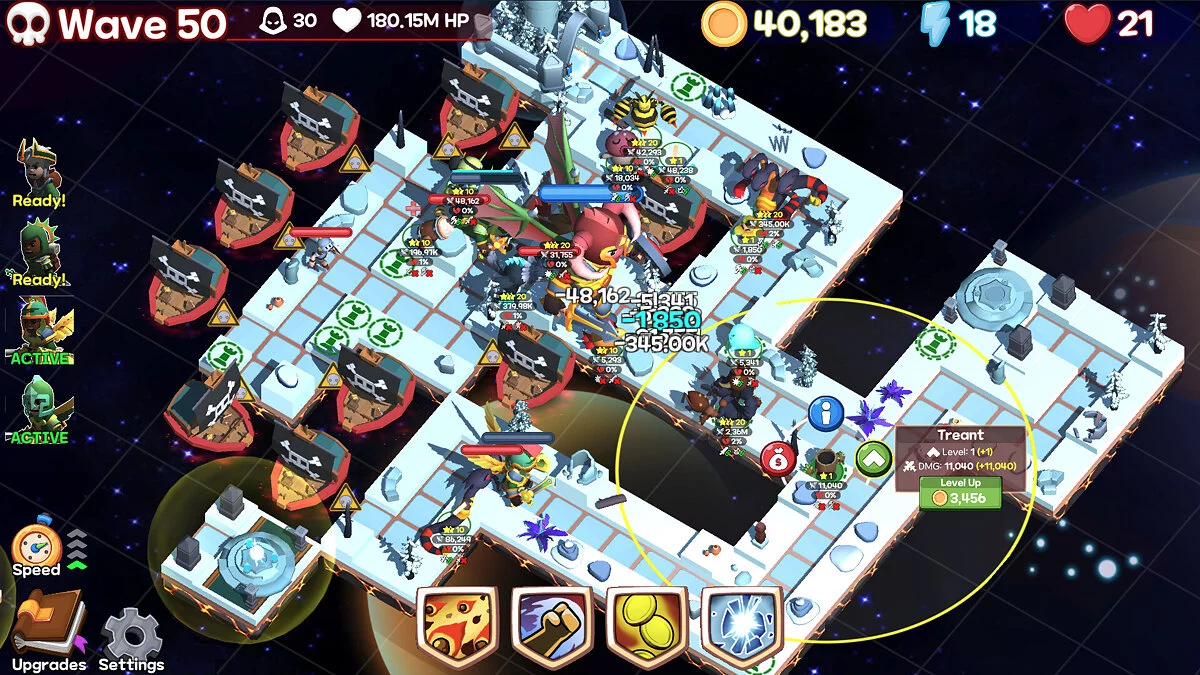 Скриншот из игры Monster Tiles TD: Tower Wars - 1