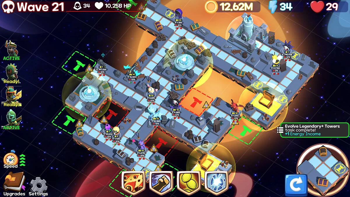 Скриншот из игры Monster Tiles TD: Tower Wars - 10