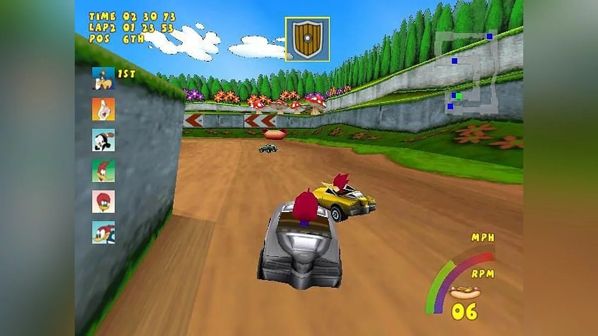 Скриншот из игры Woody Woodpecker Racing - 4