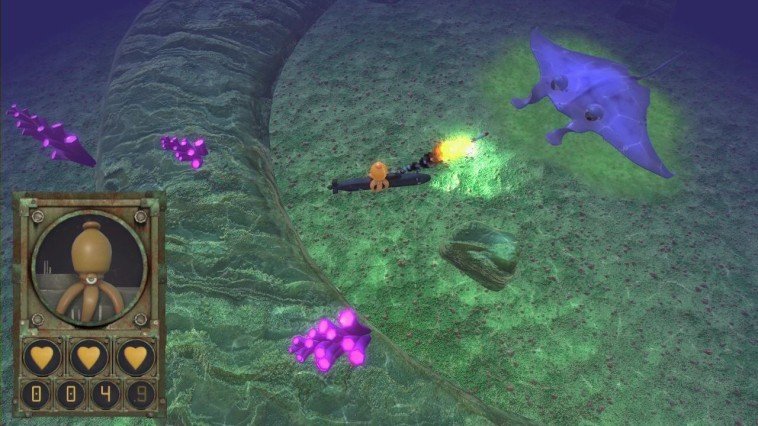 Скриншот из игры Octocopter: Super Sub Squid Escape - 6