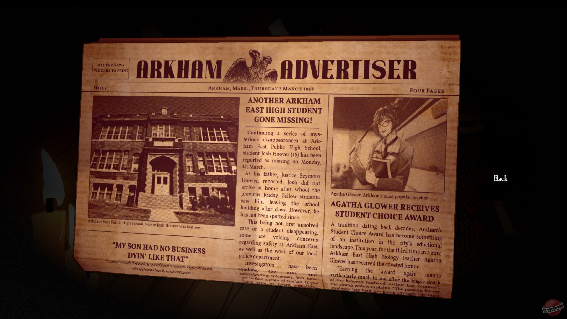 Скриншот из игры Dark Lessons - 7