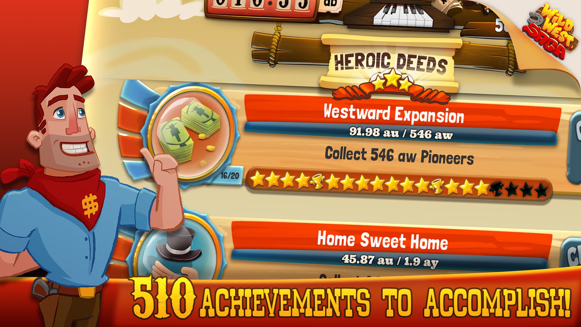 Скриншот из игры Wild West Saga: Idle Tycoon - 7