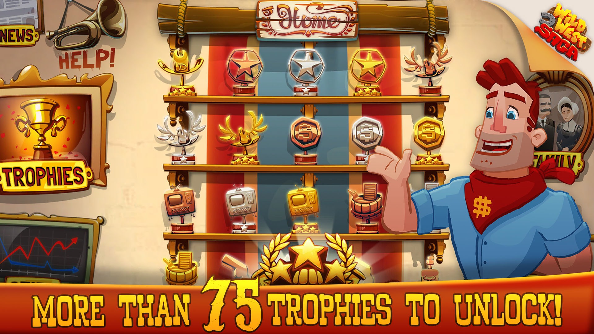 Скриншот из игры Wild West Saga: Idle Tycoon - 12