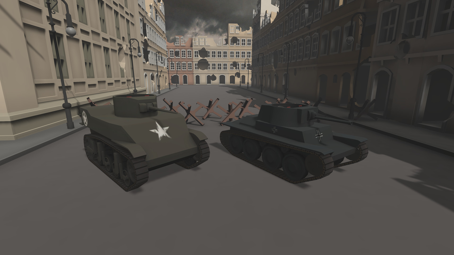 Скриншот из игры Tanks VR