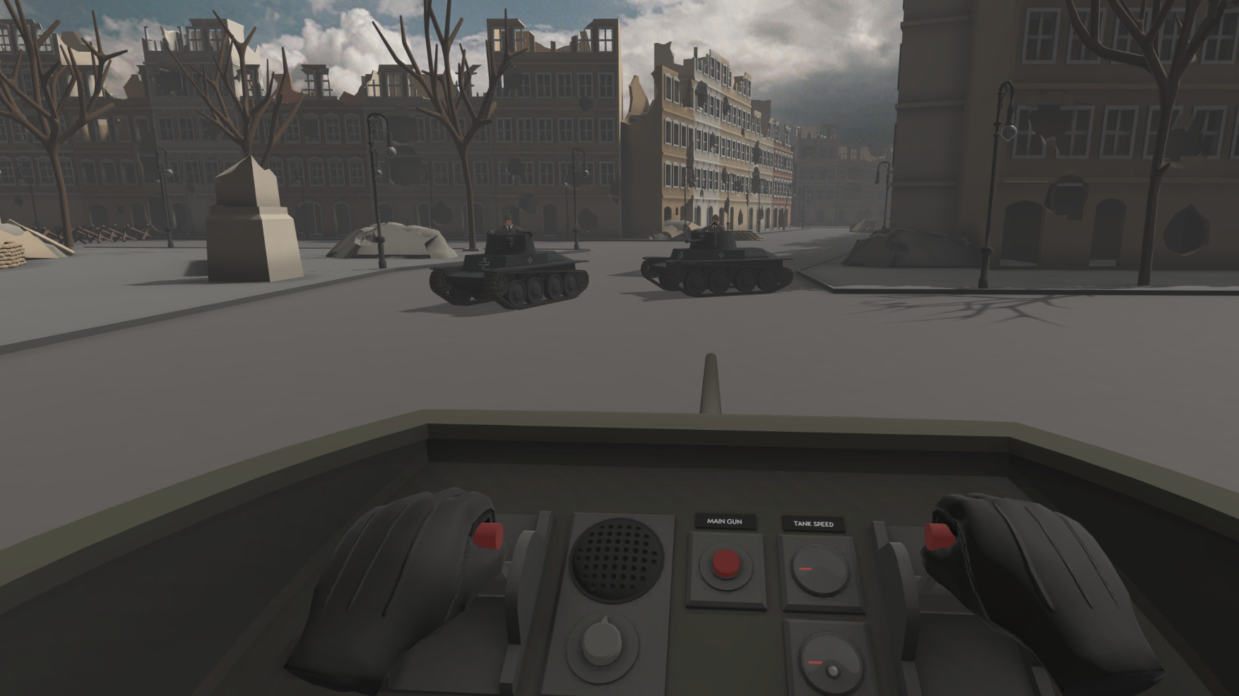 Скриншот из игры Tanks VR