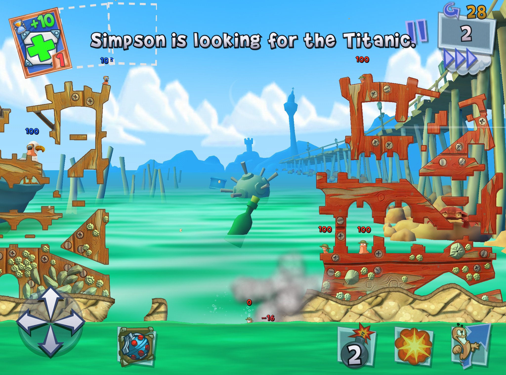 Скриншот из игры Worms 3 - 54