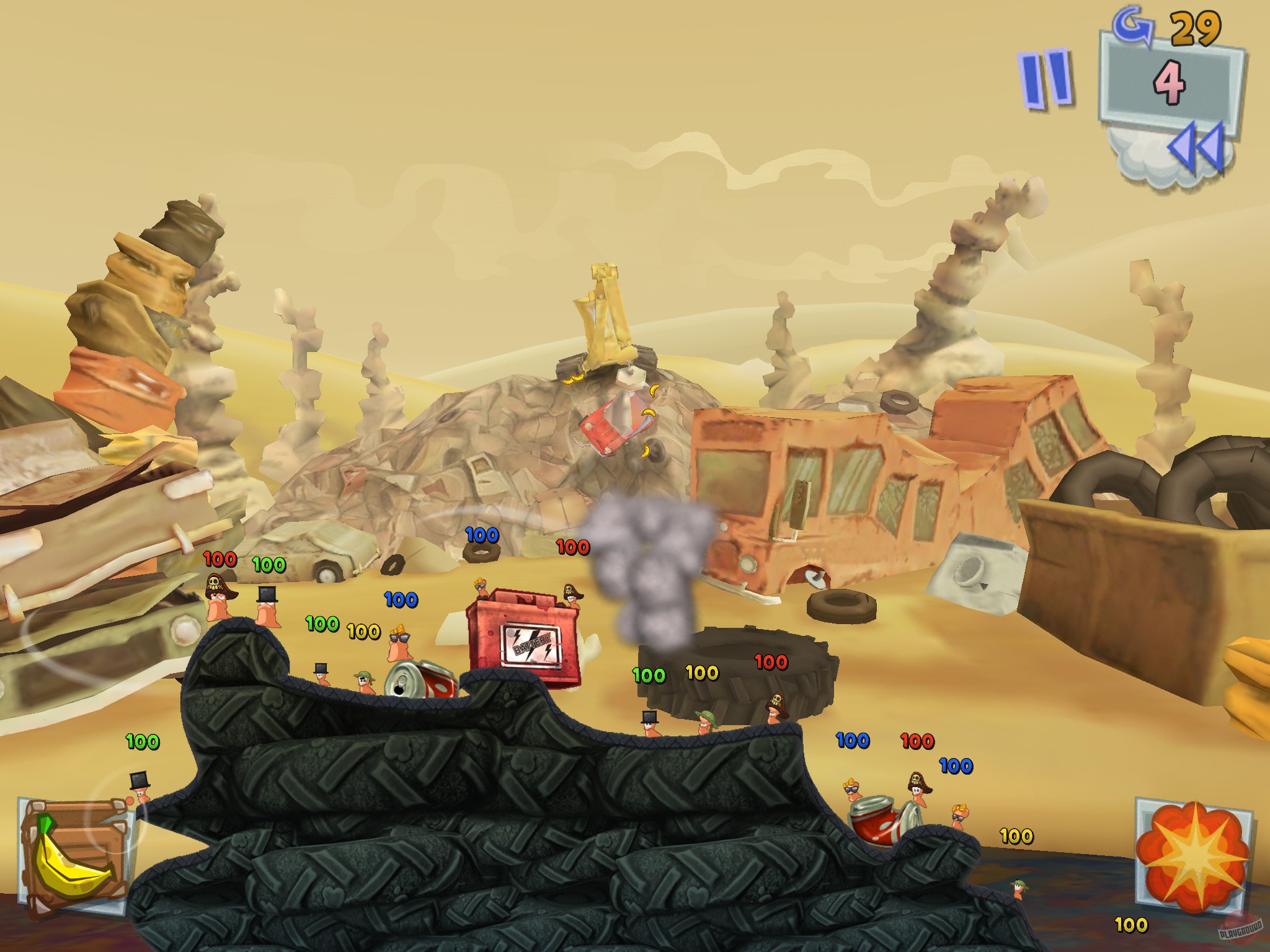Скриншот из игры Worms 3 - 2