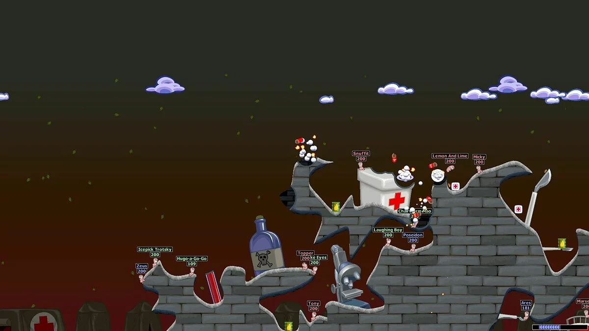 Скриншот из игры Worms World Party Remastered - 2