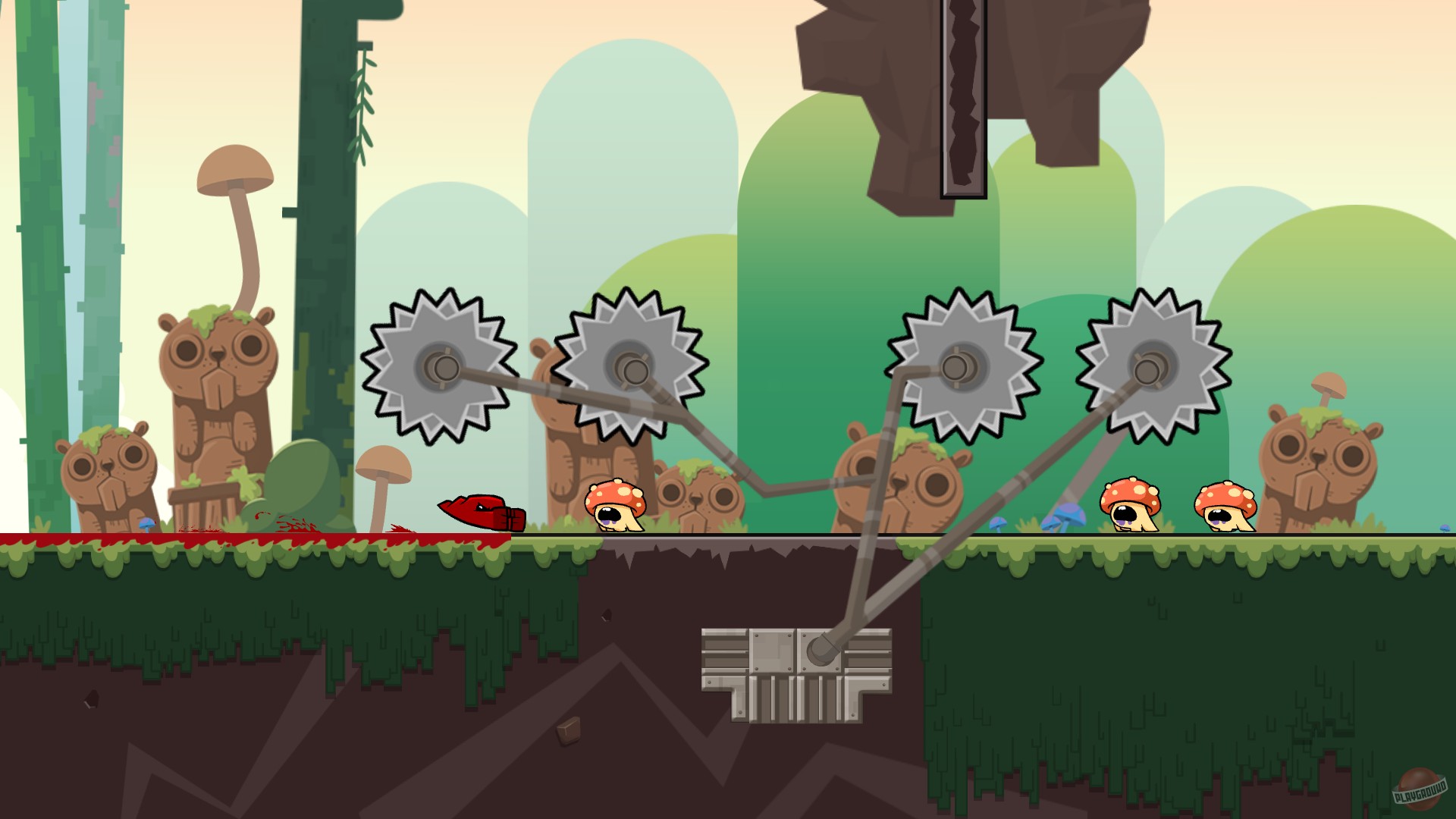 Скриншот из игры Super Meat Boy Forever - 79