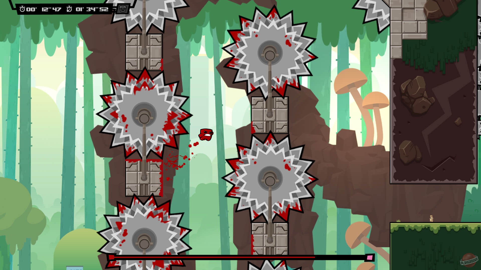 Скриншот из игры Super Meat Boy Forever - 19