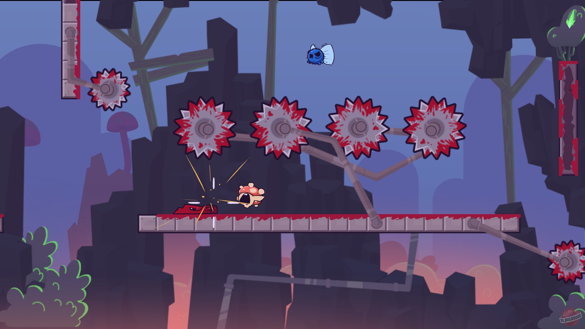 Скриншот из игры Super Meat Boy Forever - 38