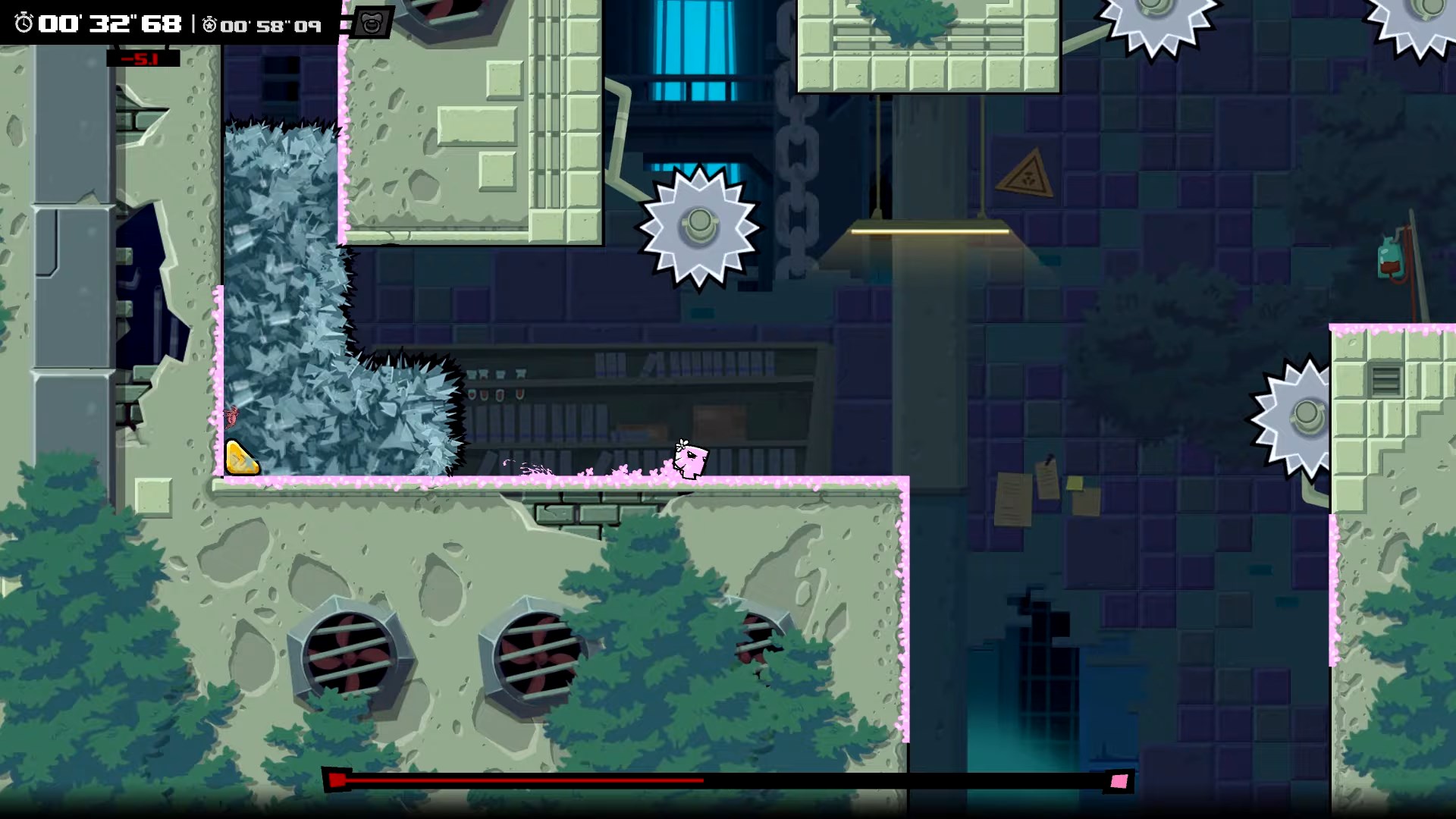 Скриншот из игры Super Meat Boy Forever - 56
