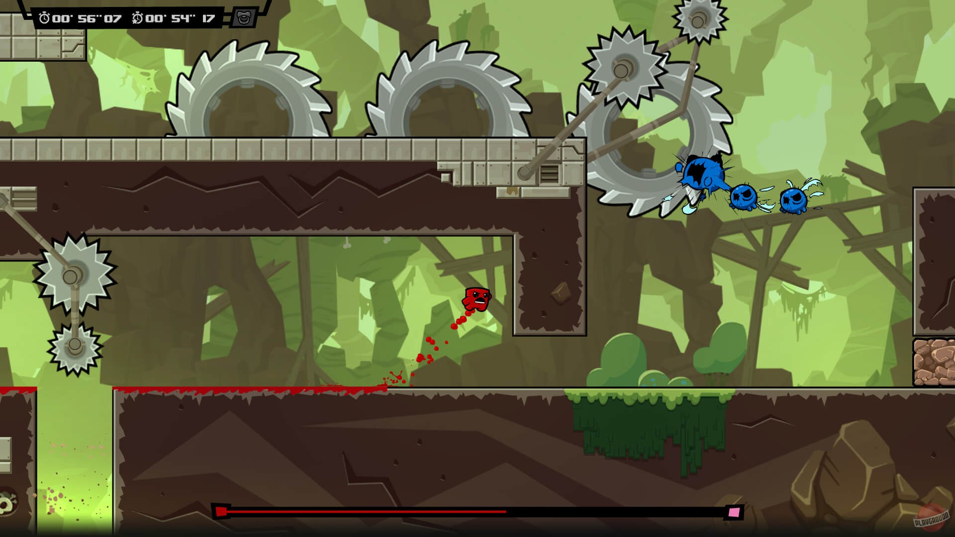Скриншот из игры Super Meat Boy Forever - 51