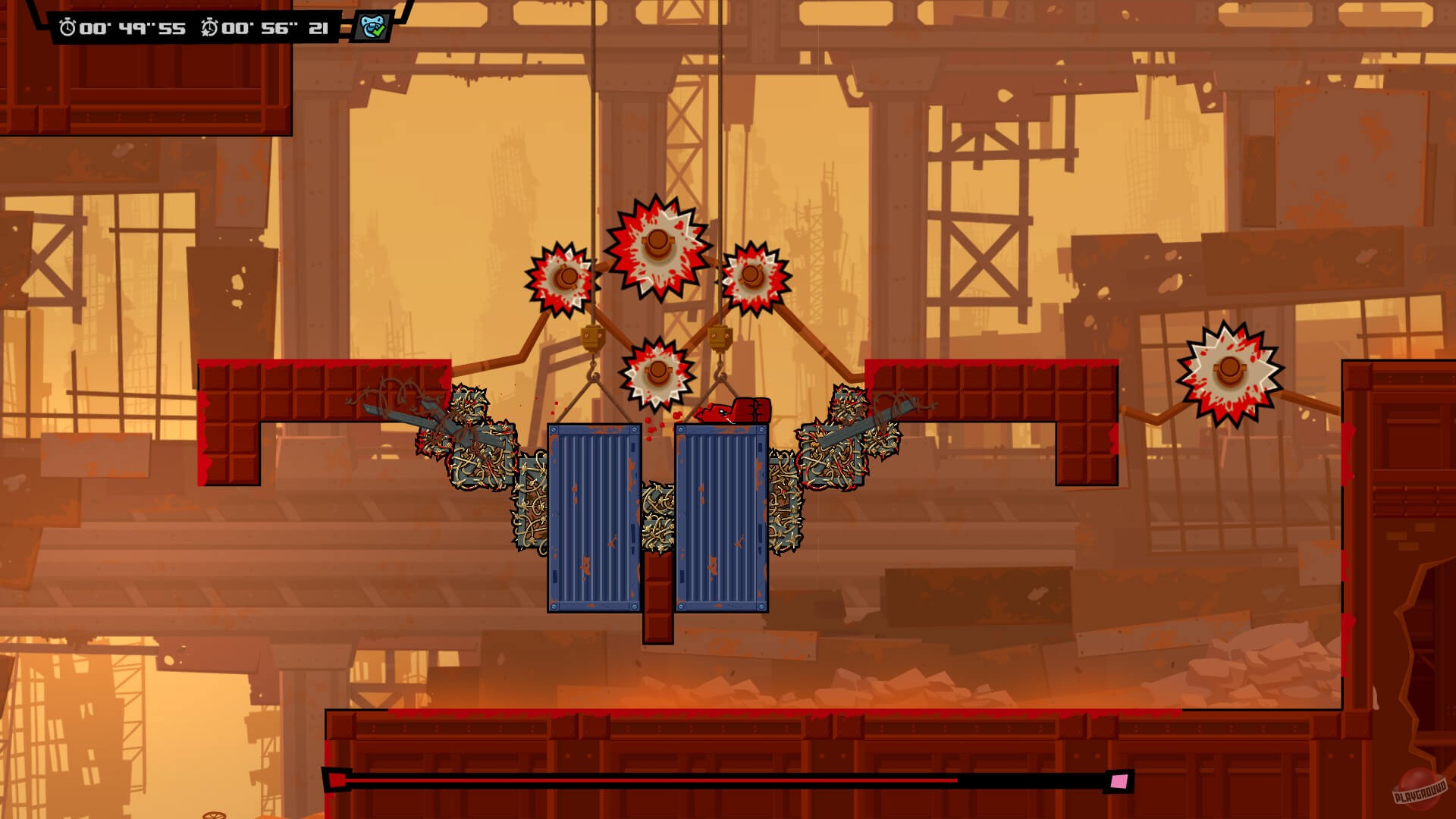 Скриншот из игры Super Meat Boy Forever - 93