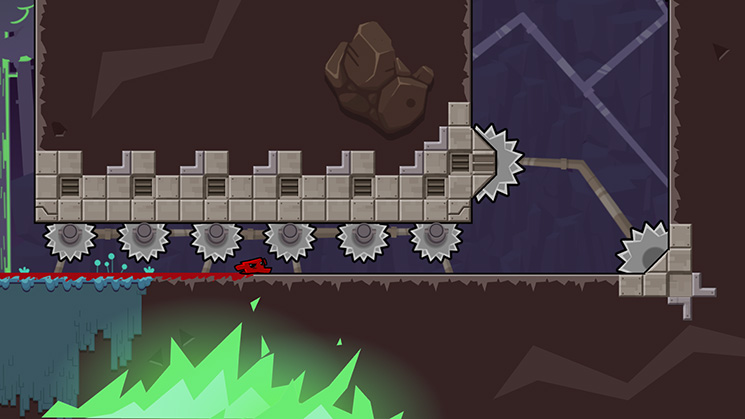 Скриншот из игры Super Meat Boy Forever - 123
