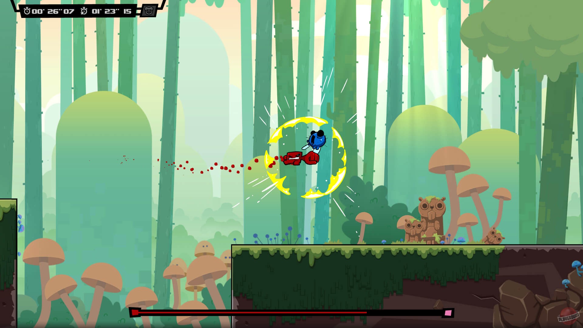 Скриншот из игры Super Meat Boy Forever - 82